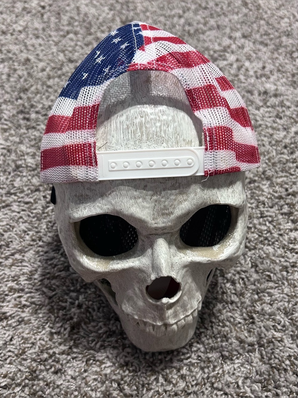 NORTH 40 OUTFITTERS Gray USA FLAG Patriotic Snapback TRUCKER HAT Cap